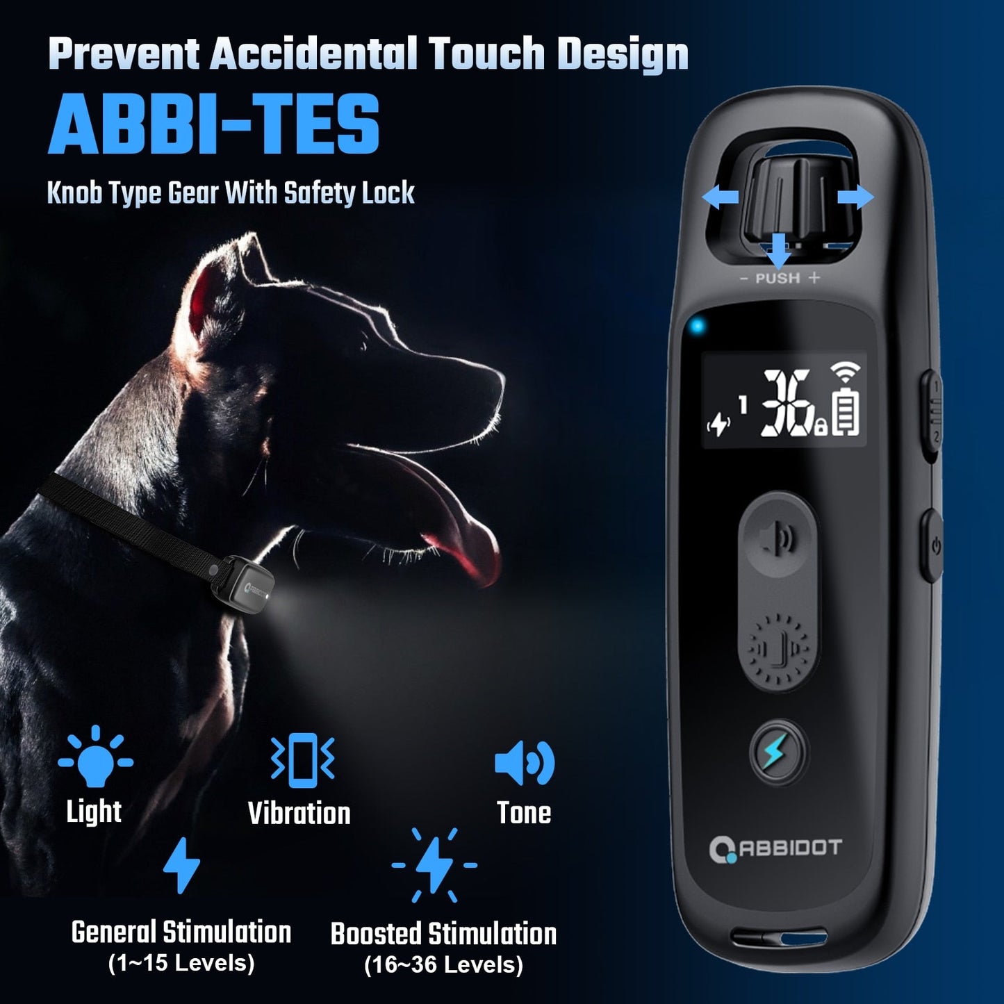 3000ft 5 Modes Canine Training Collar
