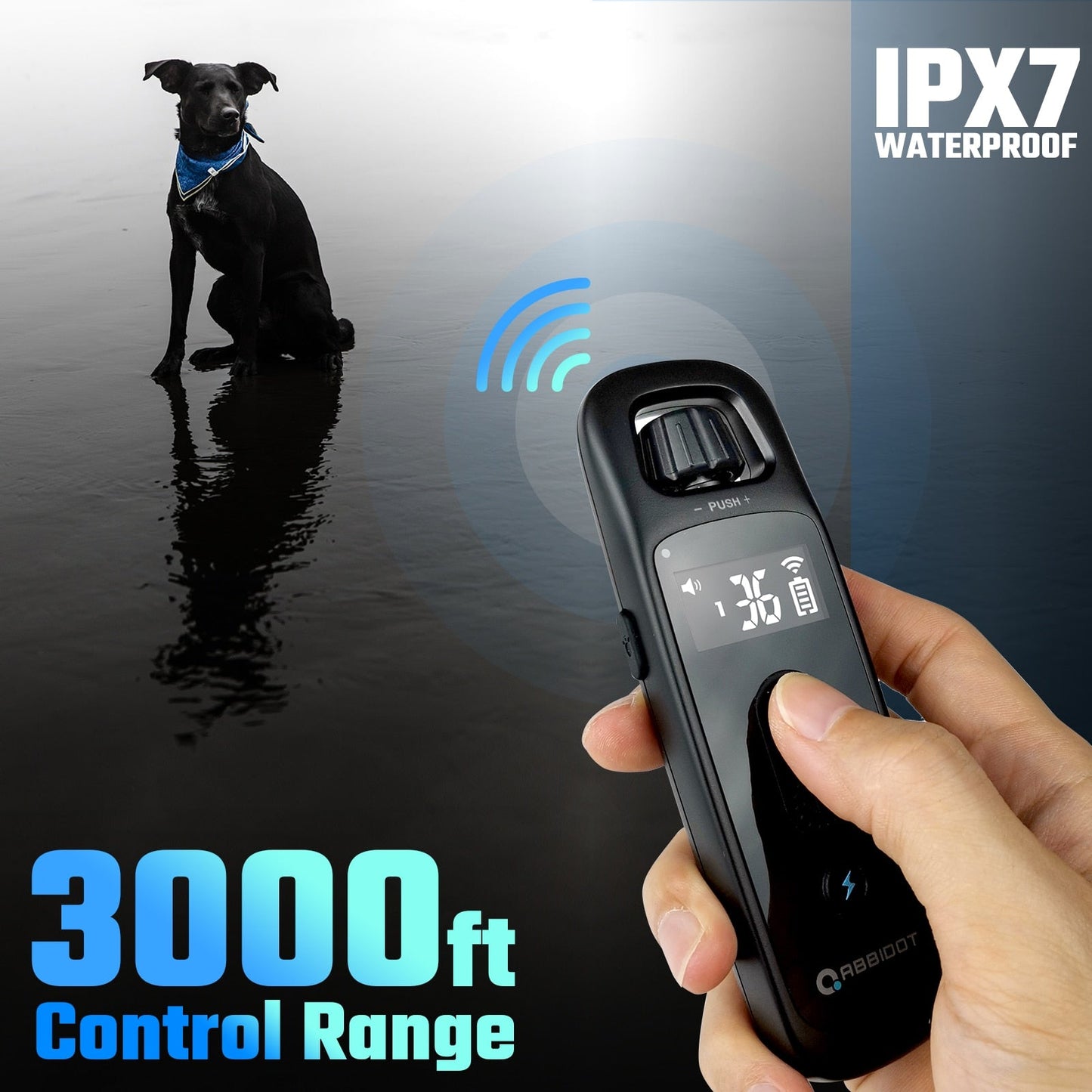3000ft 5 Modes Canine Training Collar