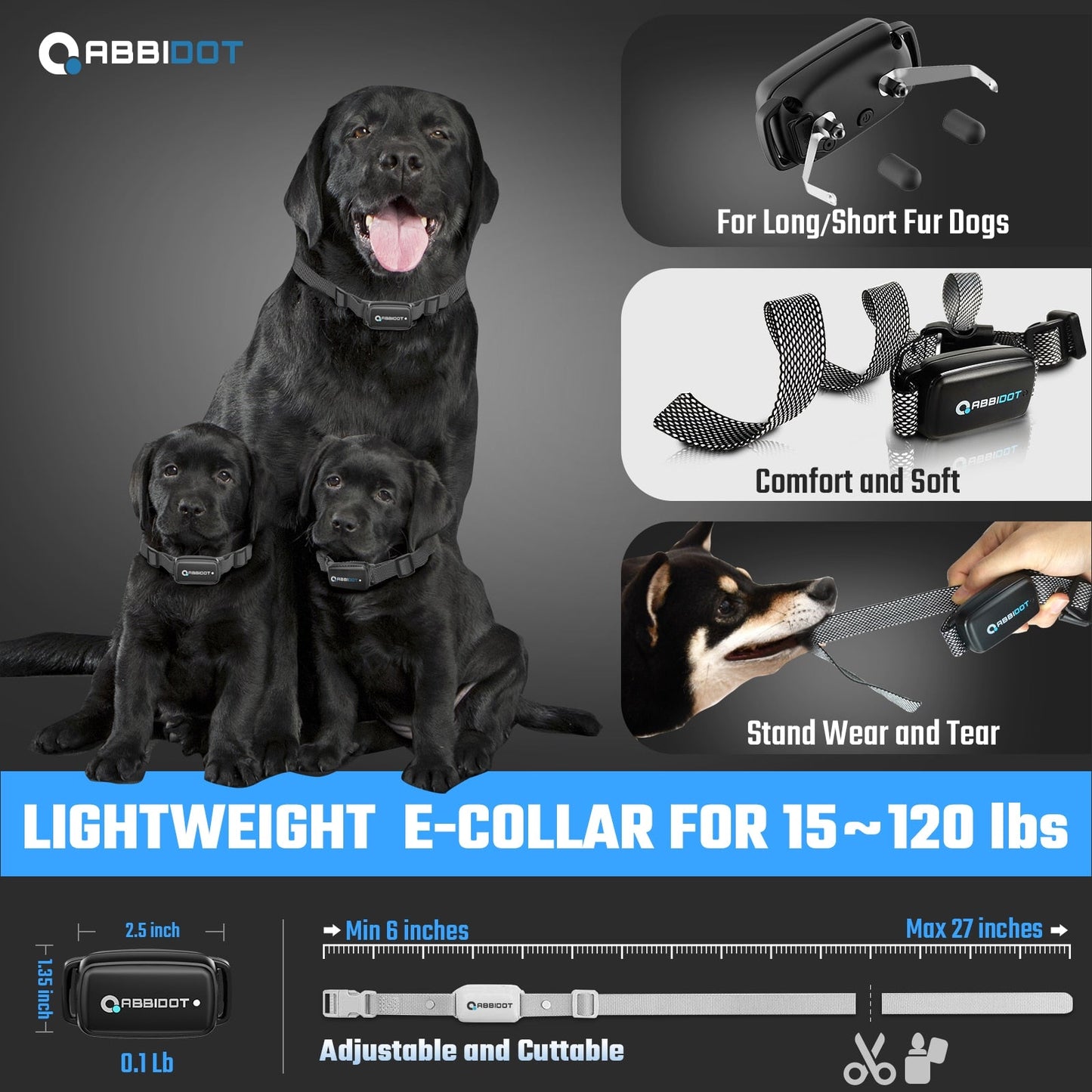 3000ft 5 Modes Canine Training Collar