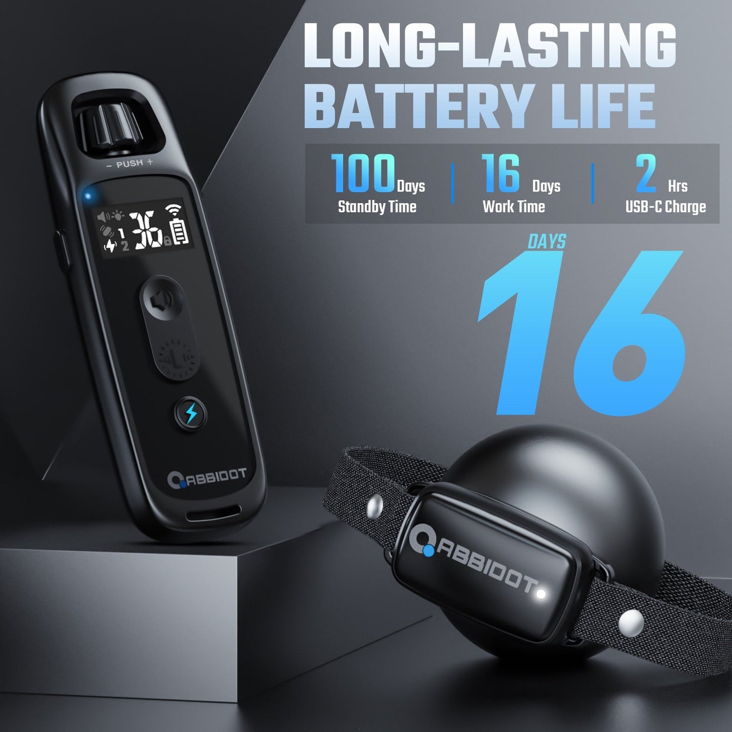 3000ft 5 Modes Canine Training Collar