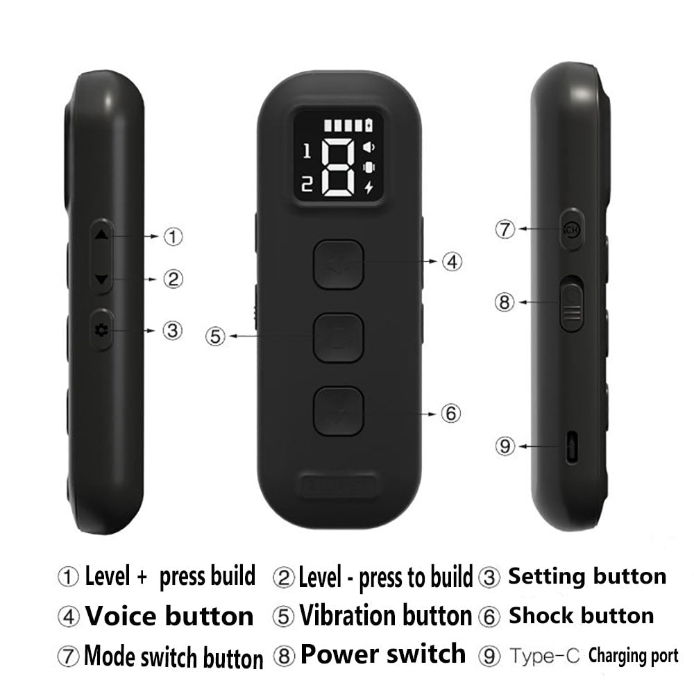 Rechargeable Remote Waterproof Dog Training Collar