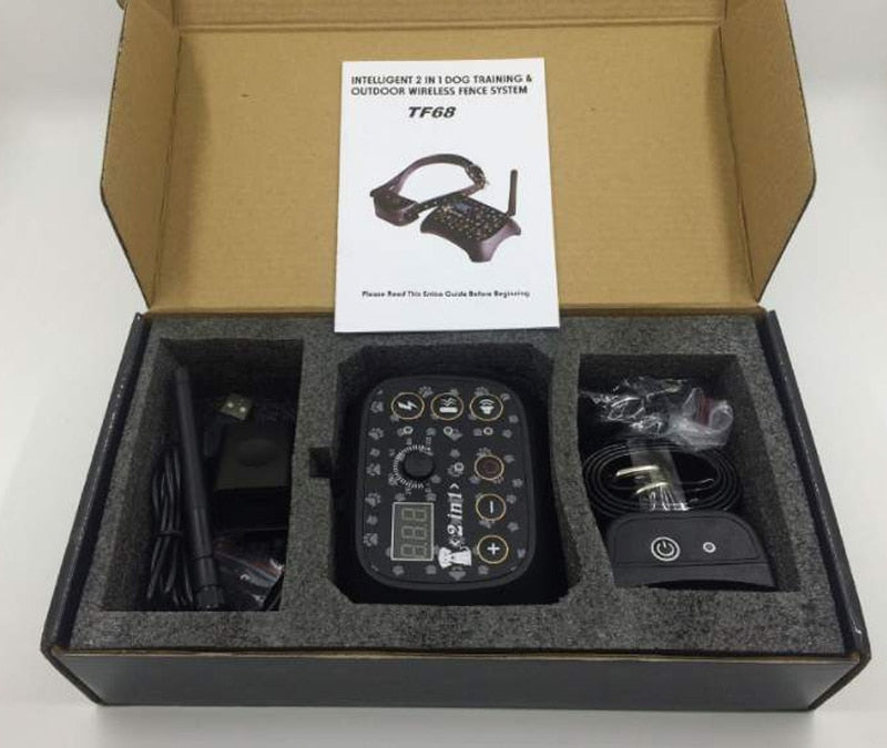 Wireless Fence 2 in 1 Dog Outdoor Training Collar