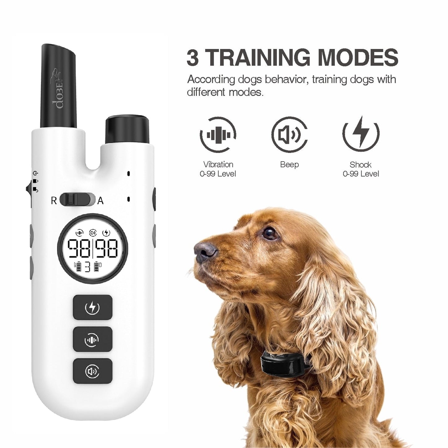 800M 2 In 1 Dog Training Bark Collar