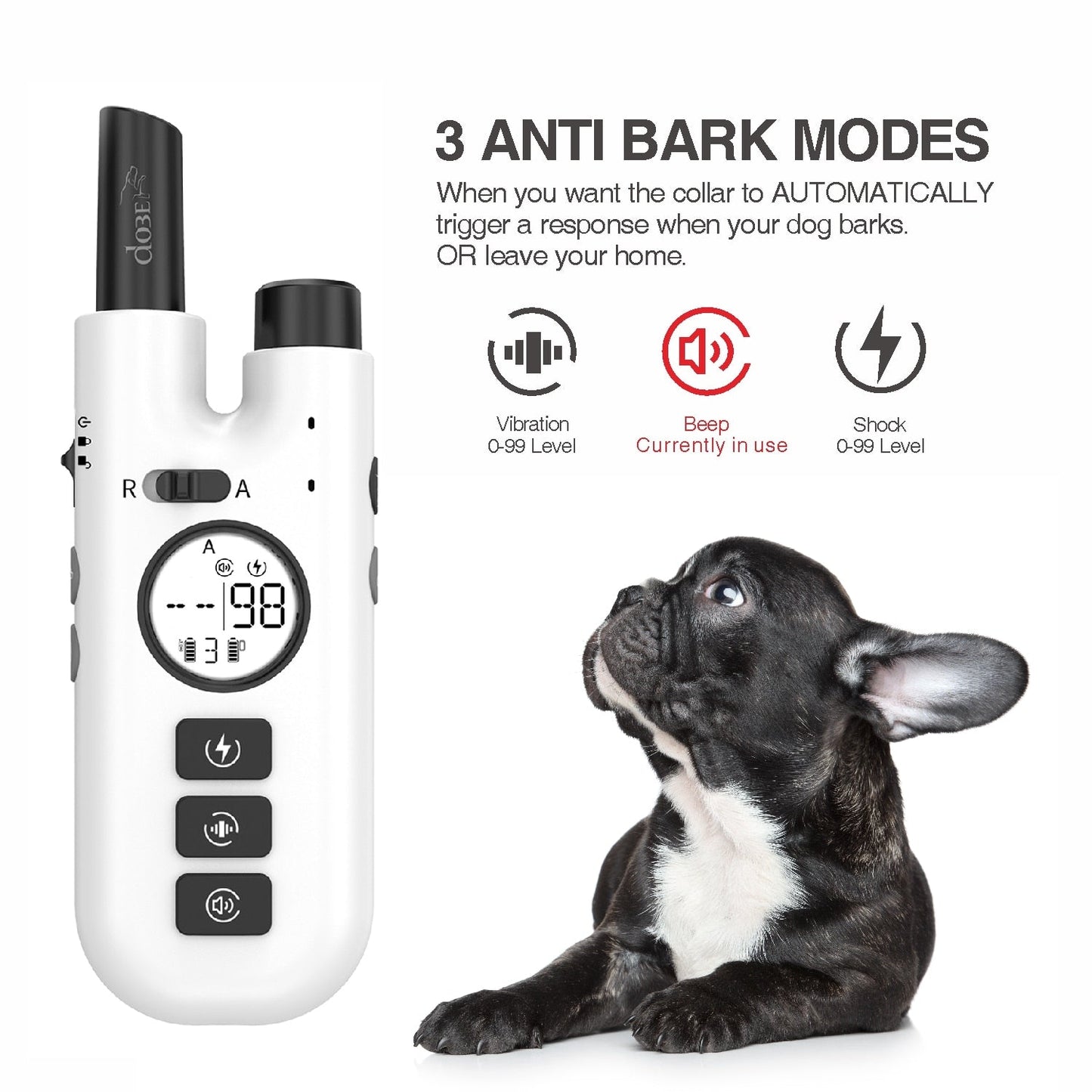800M 2 In 1 Dog Training Bark Collar