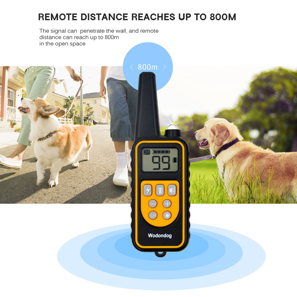 800M IP67 Waterproof Pet Dog Training Collar