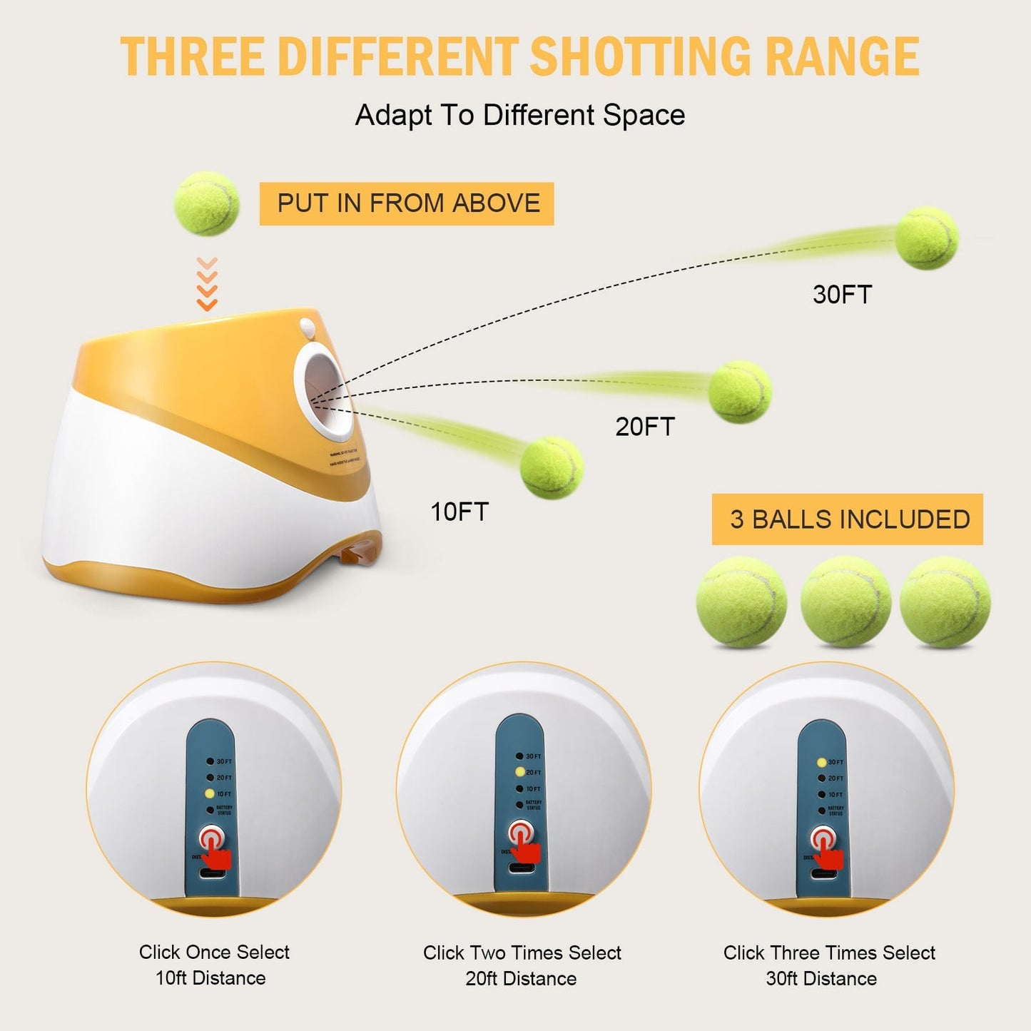 Premium Dog Tennis Ball Launcher Machine