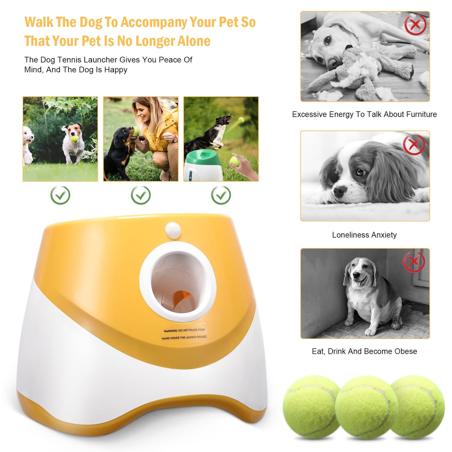 Premium Dog Tennis Ball Launcher Machine