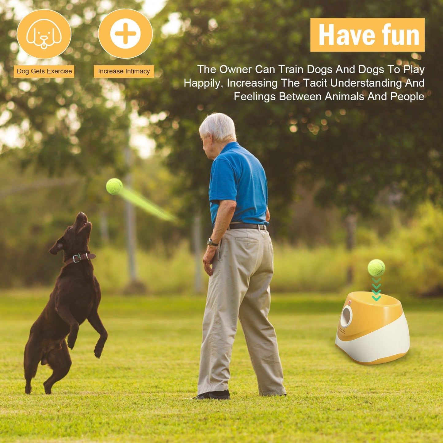 Premium Dog Tennis Ball Launcher Machine