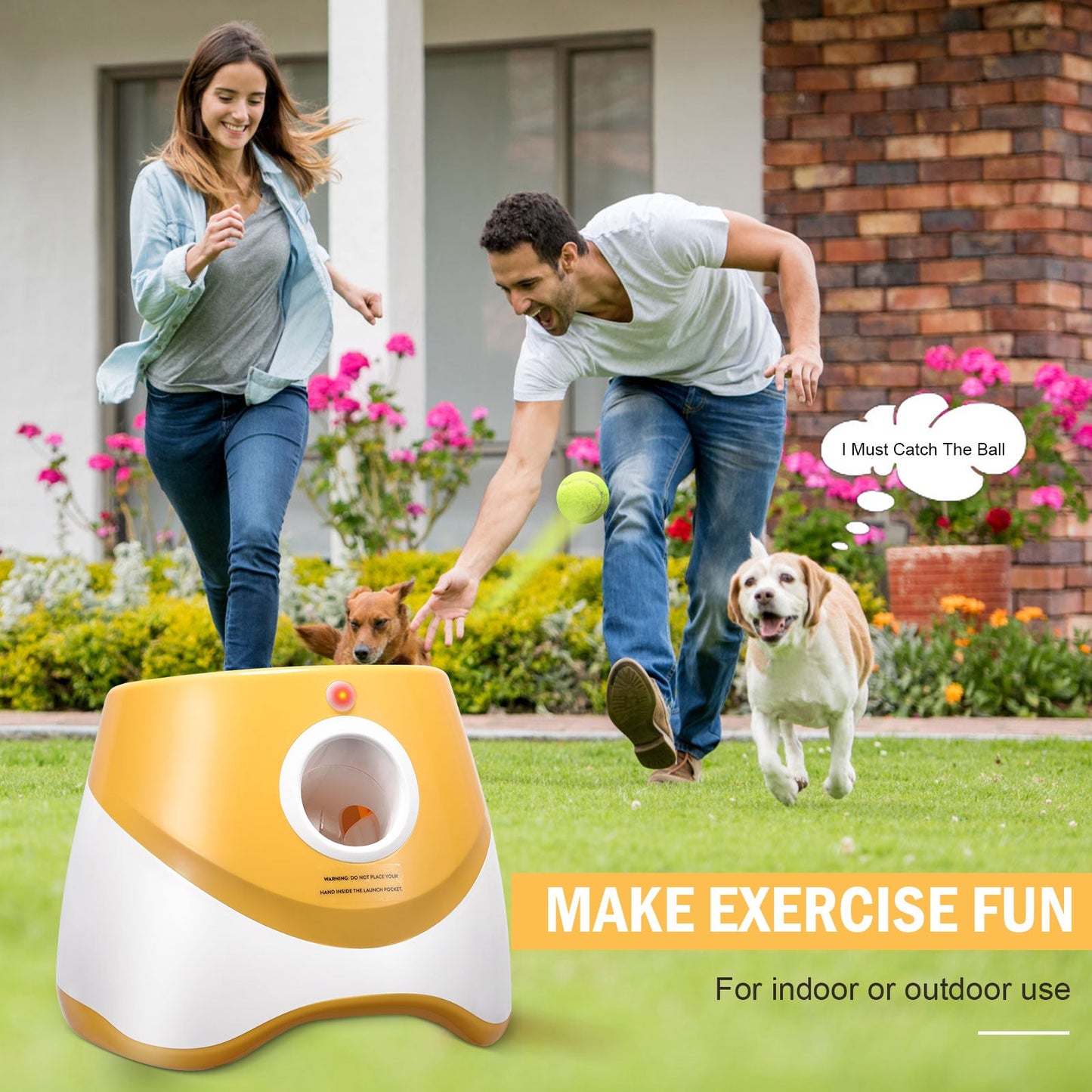 Premium Dog Tennis Ball Launcher Machine