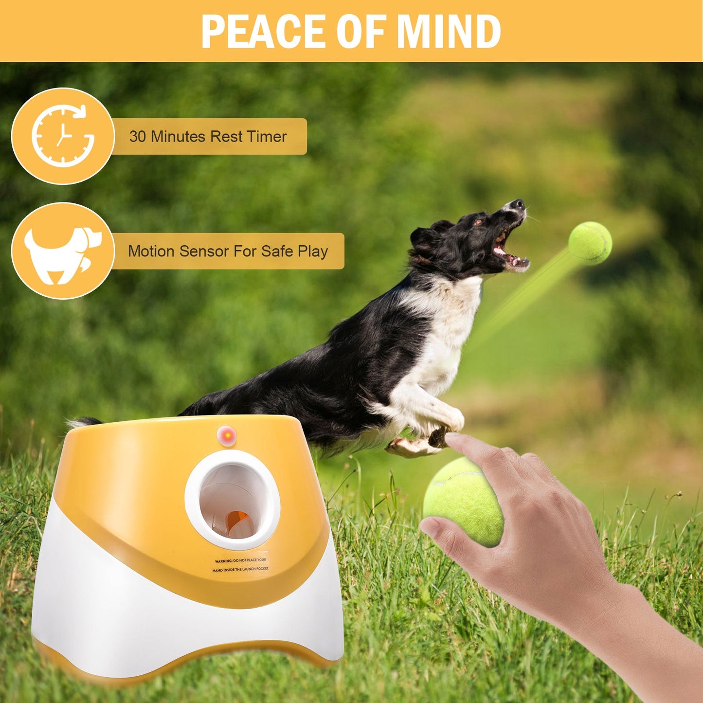Premium Dog Tennis Ball Launcher Machine