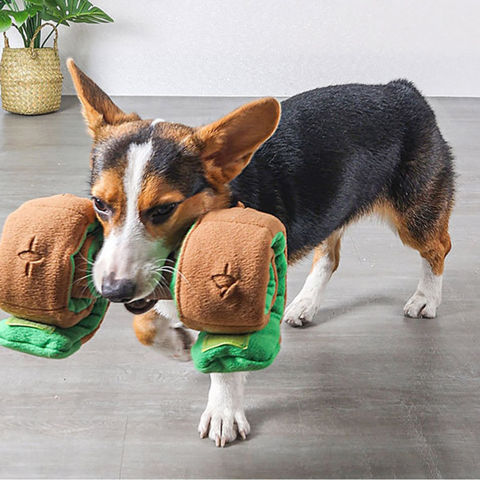 Dog Puzzle Toy Snuffle Dumbbell