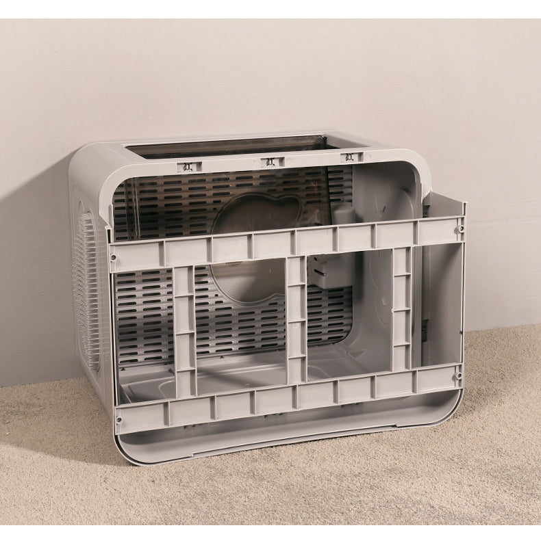 Fully Enclosed Cat Litter Box With Shovel