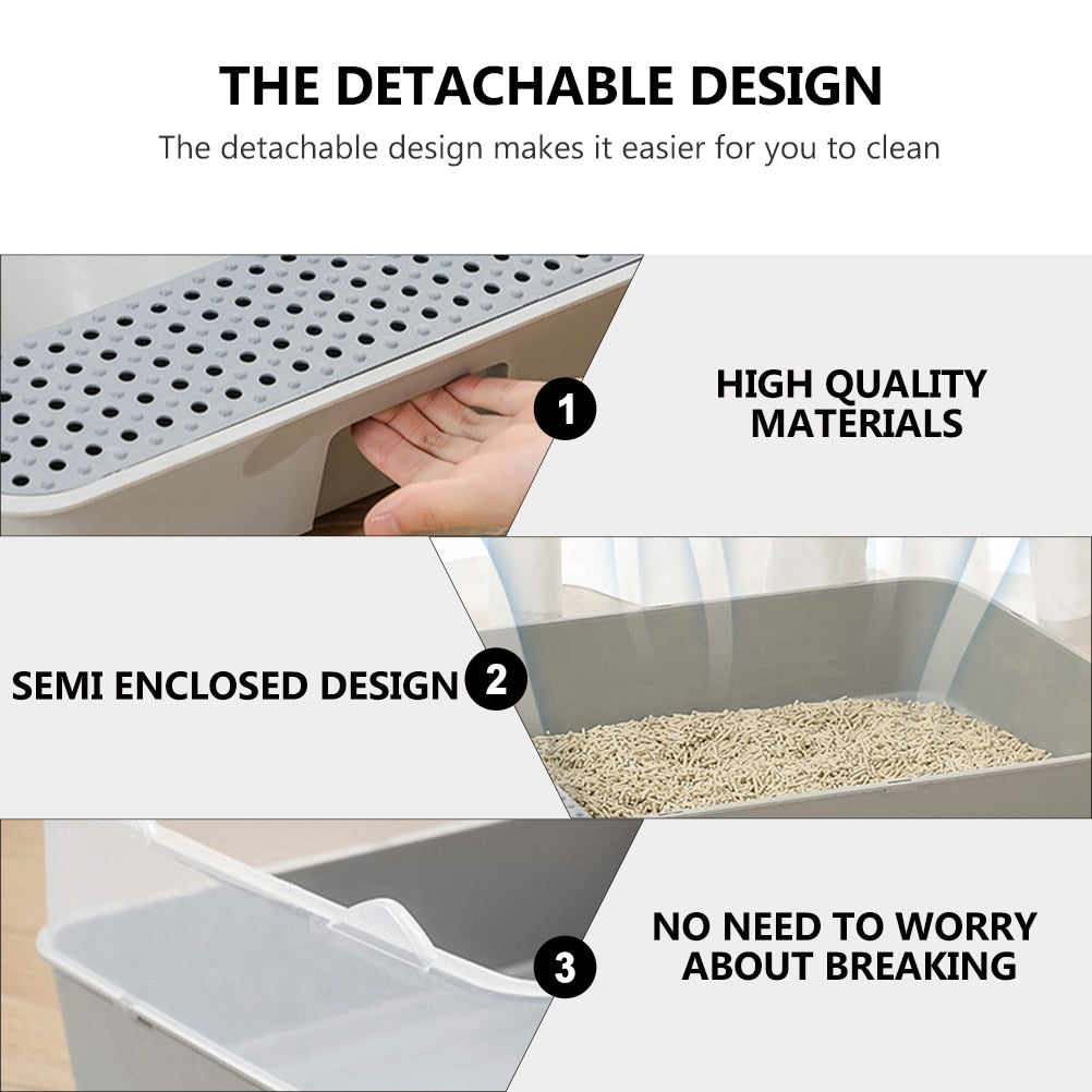 Anti Splashing Cat Litter Box