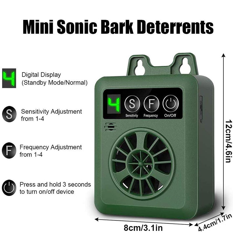 Safe Ultrasonic Dog Bark Deterrent Device