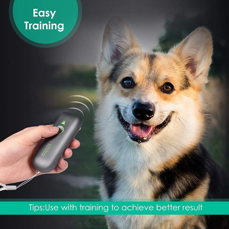 Ultrasonic Dog Built In Flashlight Anti Bark Device