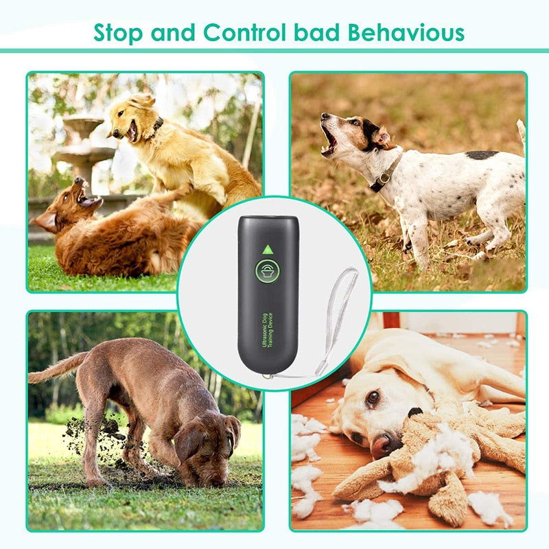 Ultrasonic Dog Built In Flashlight Anti Bark Device