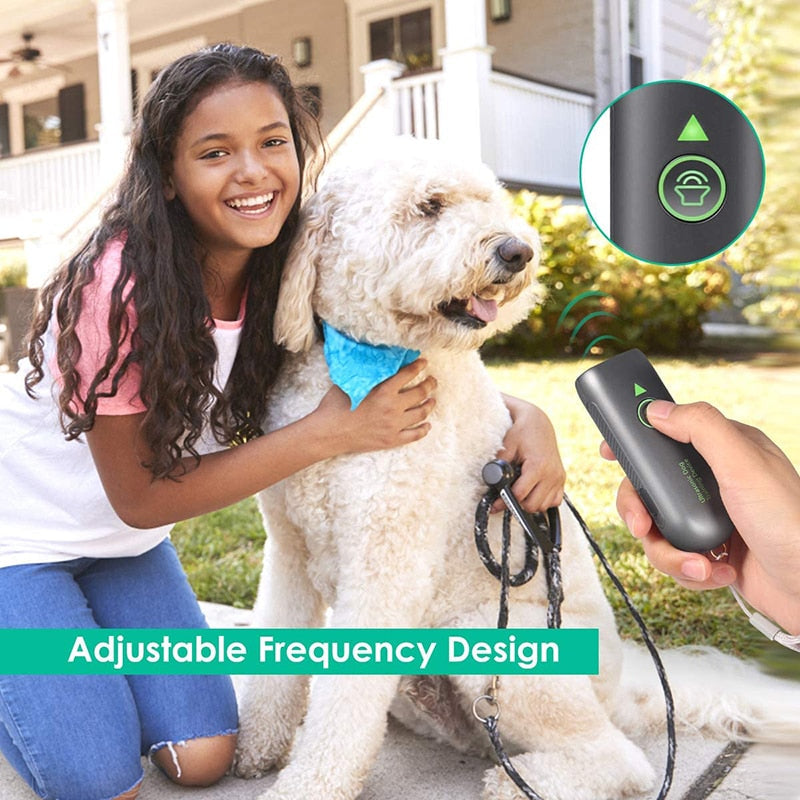 Ultrasonic Dog Built In Flashlight Anti Bark Device