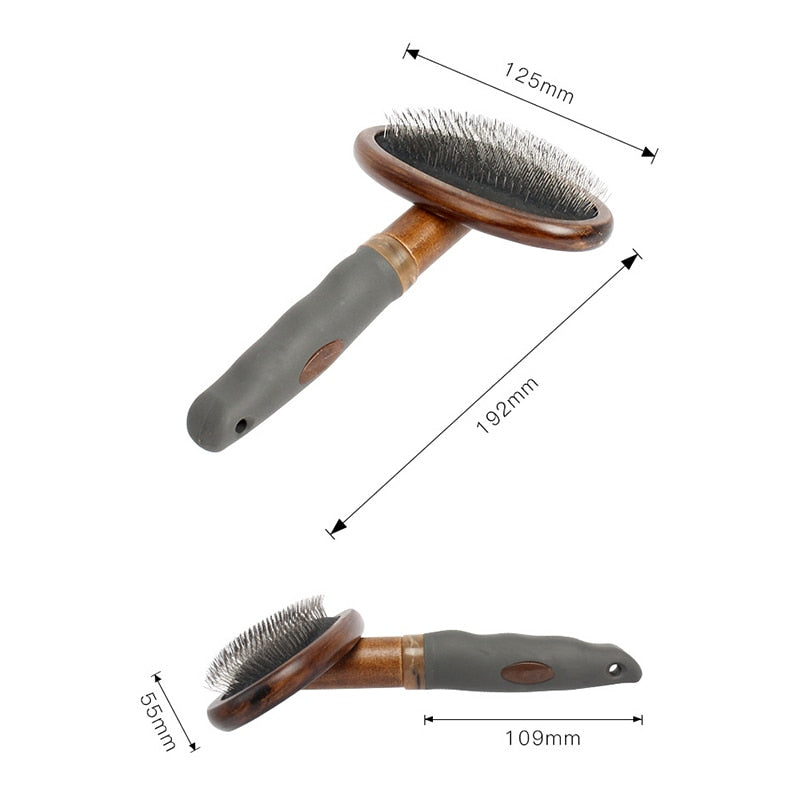 Lotus Wood Dog Grooming Brush
