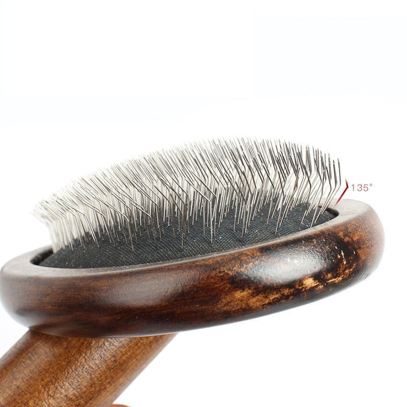 Lotus Wood Dog Grooming Brush