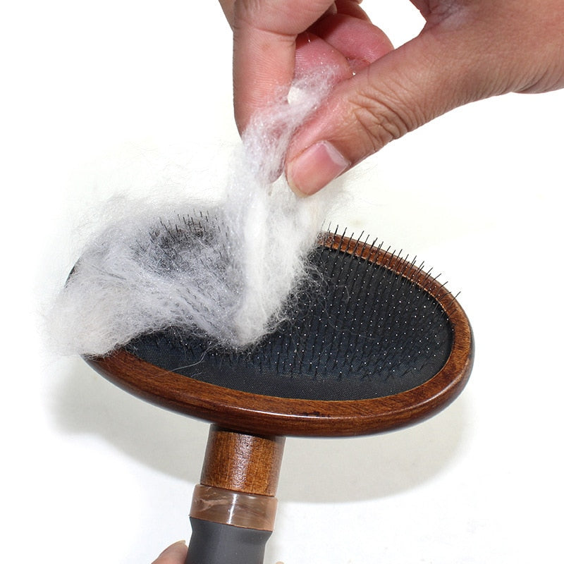 Lotus Wood Dog Grooming Brush