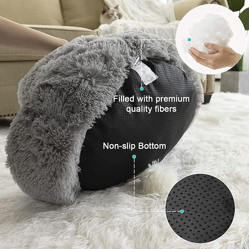 Fluffy Warm Anti Anxiety Pet Bed