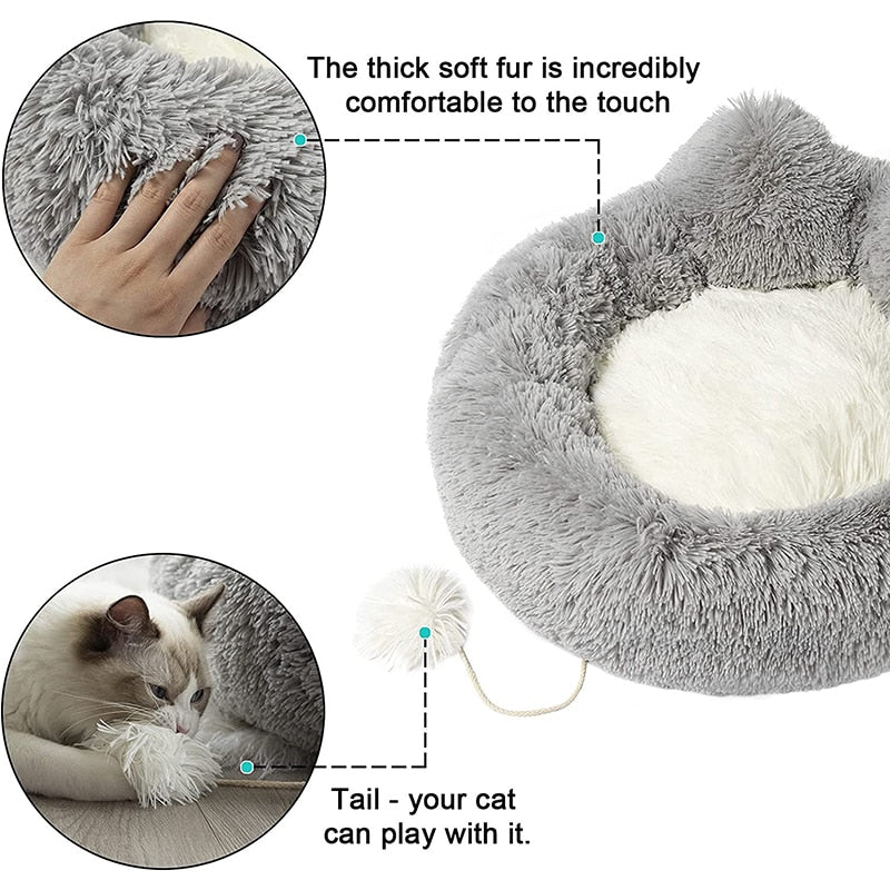 Fluffy Warm Anti Anxiety Pet Bed