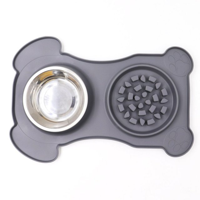 2 In 1 Slow Feeder Dog Bowl