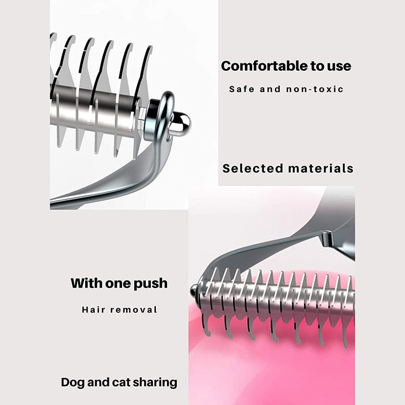 Professional Rustproof Dematting 2 Sided Dog Comb