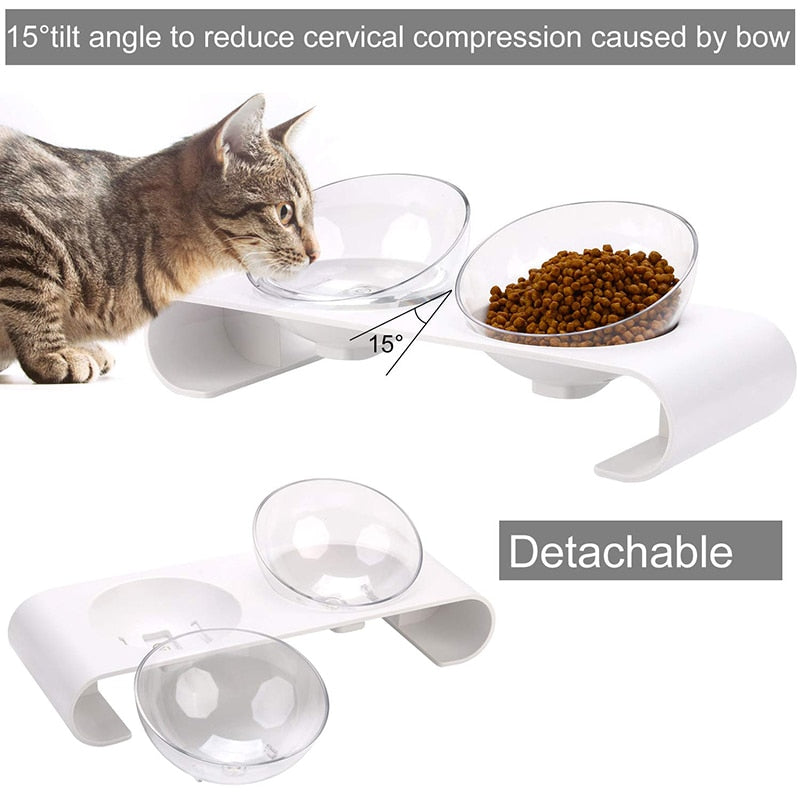 15° Tilted Raised Food Pet Bowl