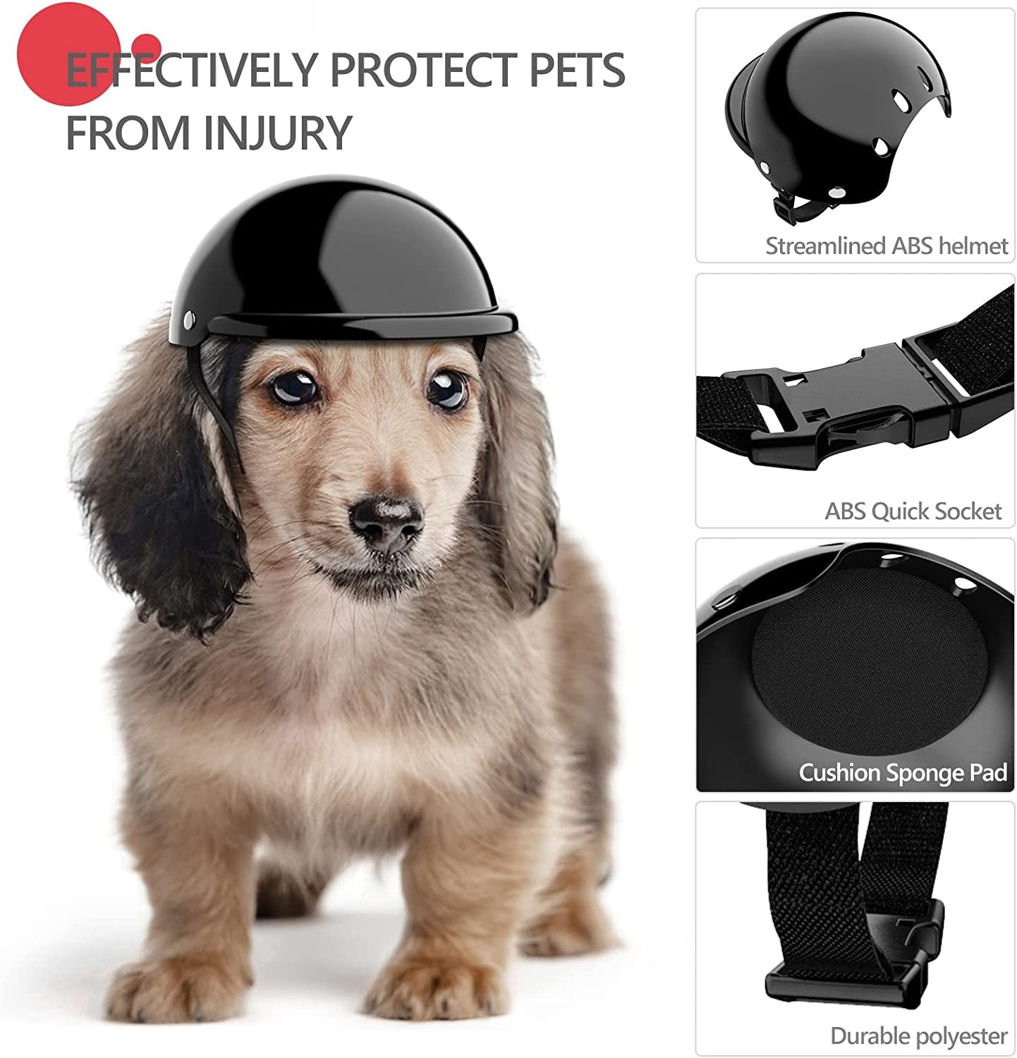 Safety Riding Dog Helmet