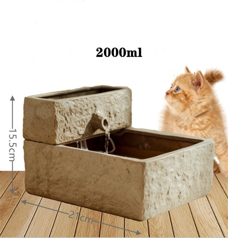 Retro Design Pet Water Fountain
