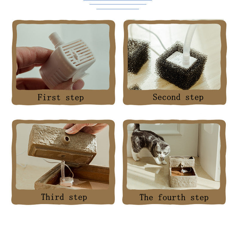 Retro Design Pet Water Fountain