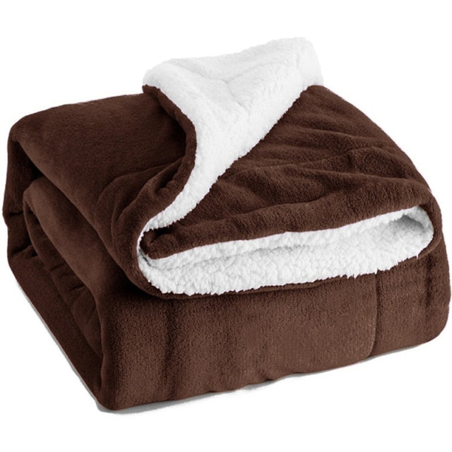 Warm Reversible Thick Dog Blanket
