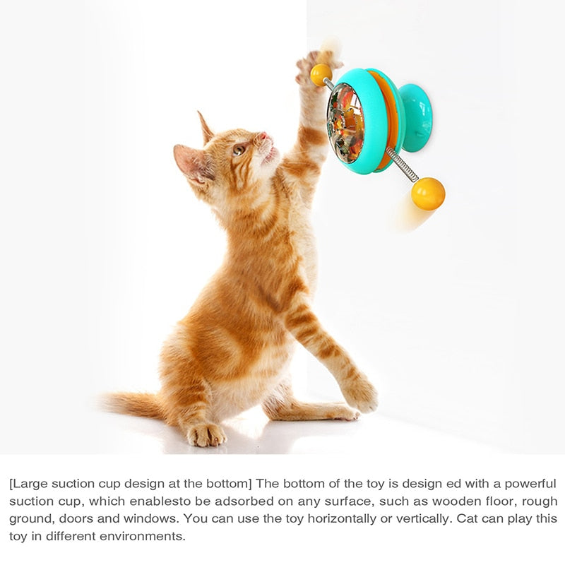Interactive Cat Toy With Strong Suction Cup
