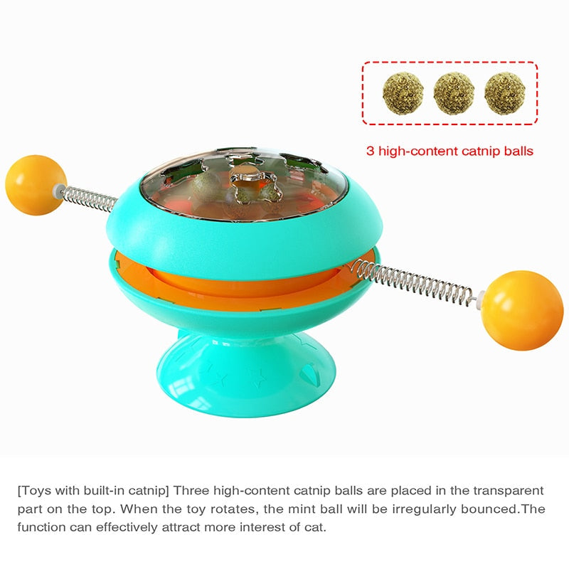 Interactive Cat Toy With Strong Suction Cup