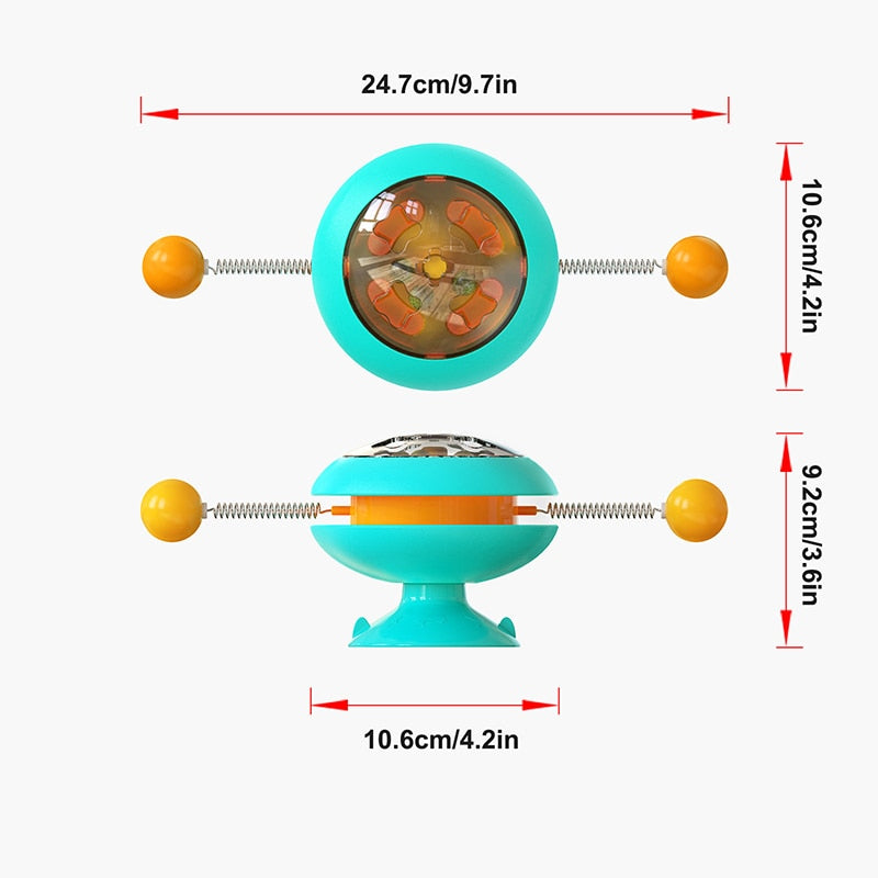 Interactive Cat Toy With Strong Suction Cup