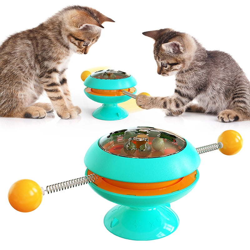 Interactive Cat Toy With Strong Suction Cup