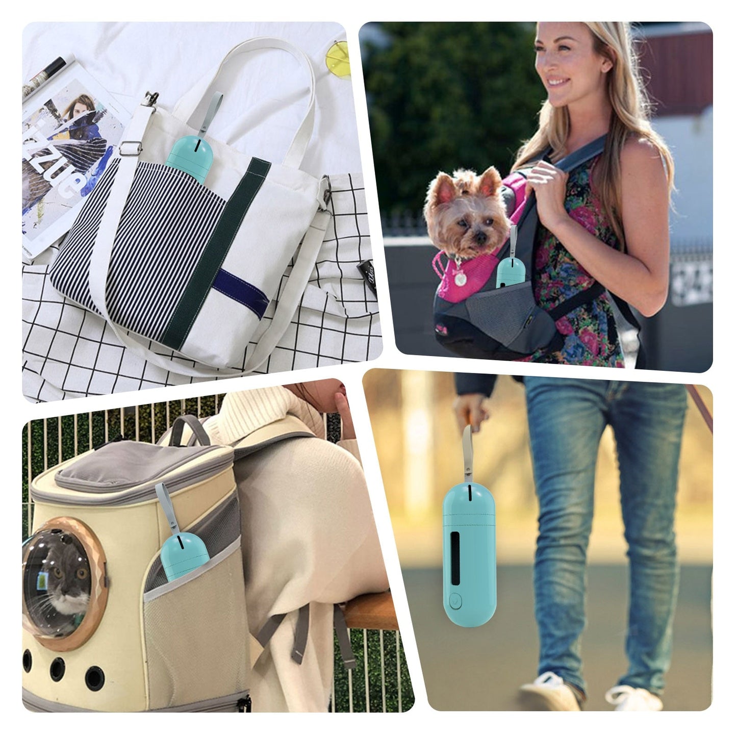 Dog Water Bottle With Poop Bag Dispenser