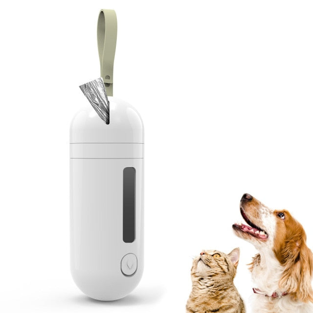 Dog Water Bottle With Poop Bag Dispenser