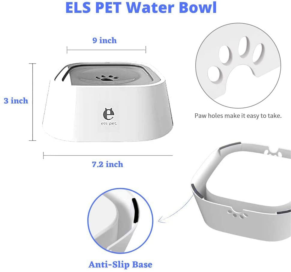 1.5L Floating Dog Drinking Water Bowl