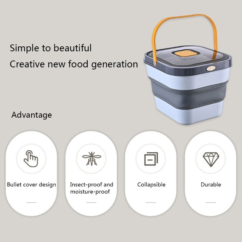 Foldable Dog Food Storage Container