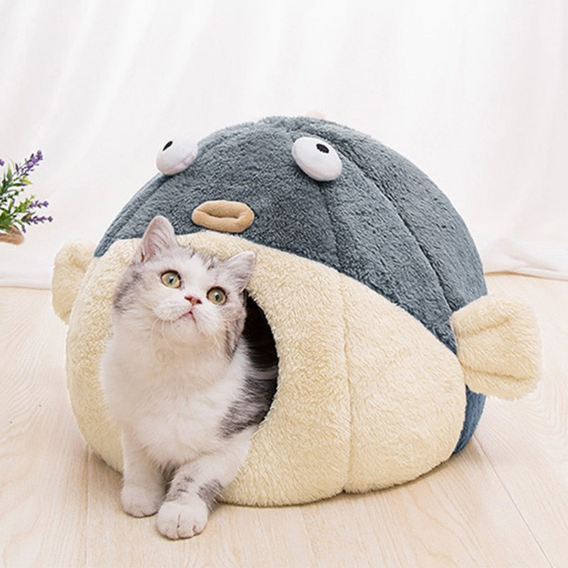 Largemouth Fish Pet Soft Bed