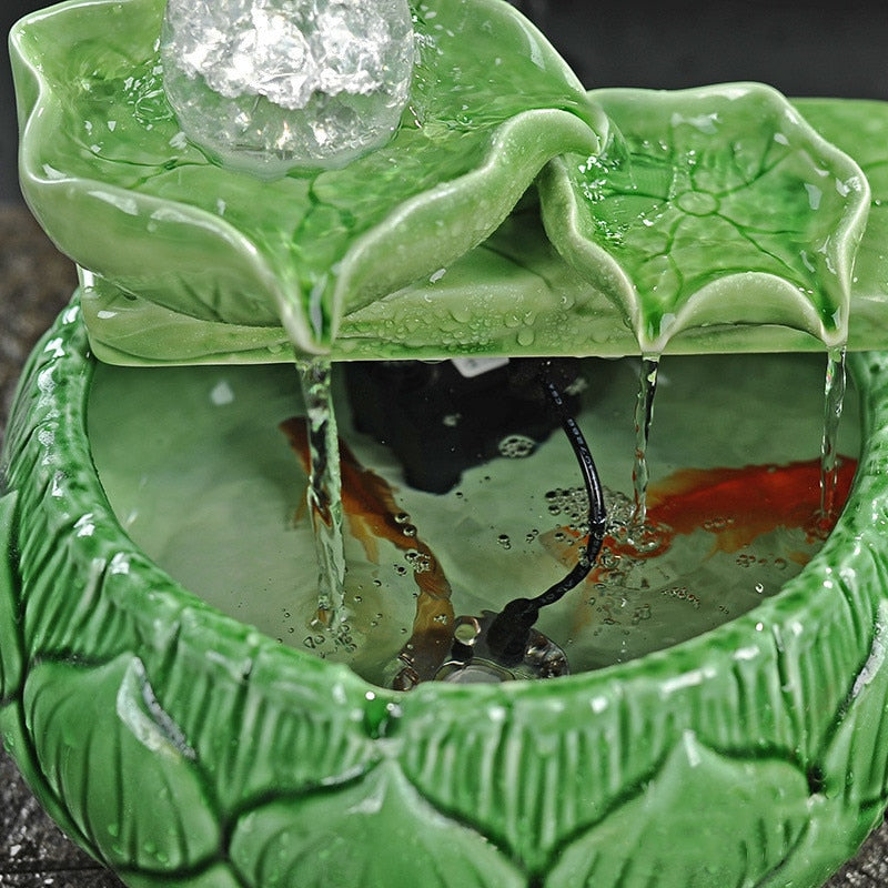 Lucky Pearl Ceramic Pet Water Fountain