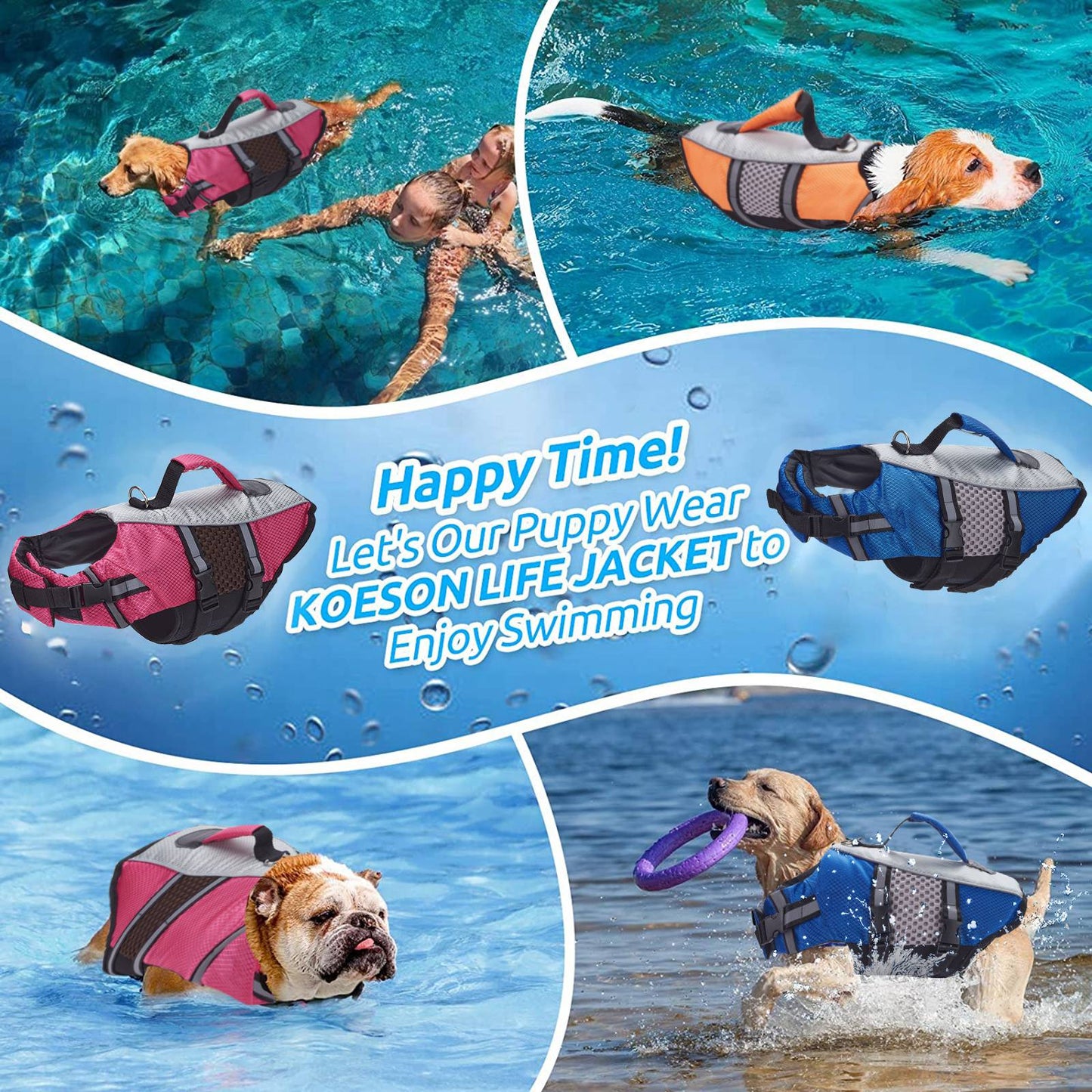 Summer Dog Life Jackets