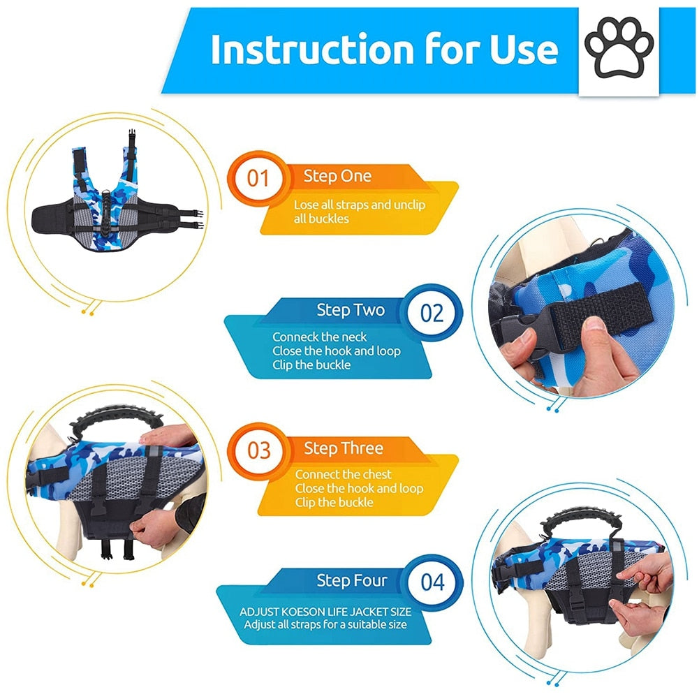 Summer Dog Life Jackets