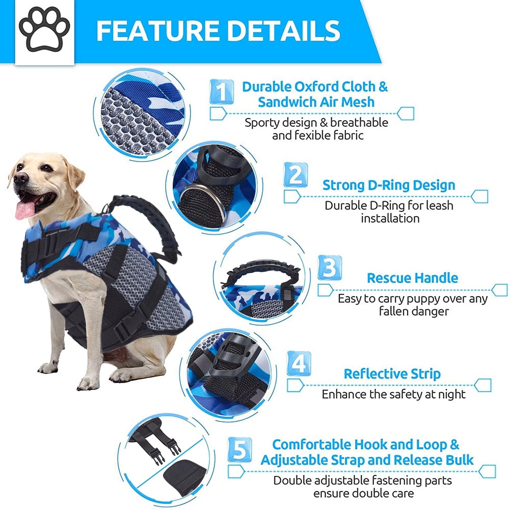 Summer Dog Life Jackets
