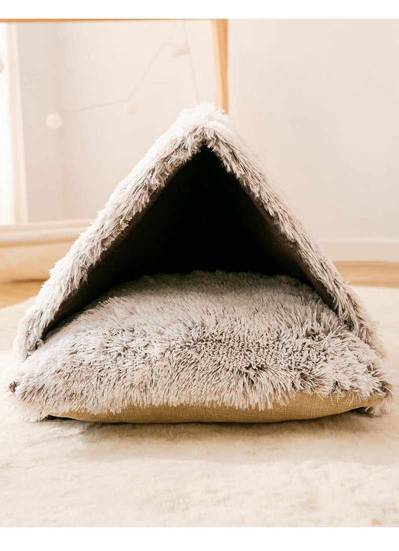 Winter Warm Cat Snow House