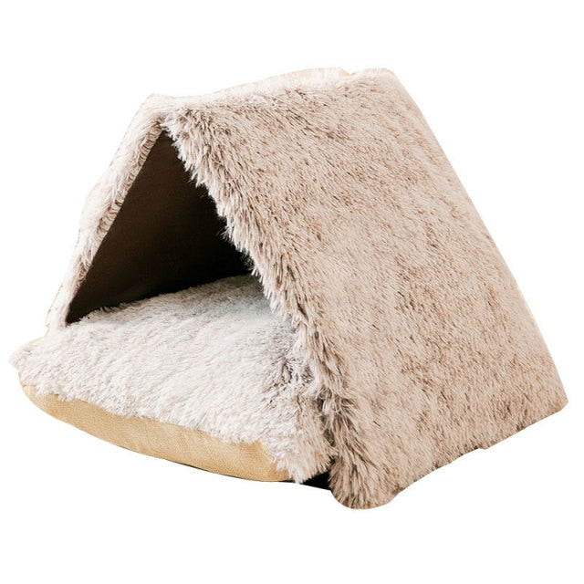 Winter Warm Cat Snow House