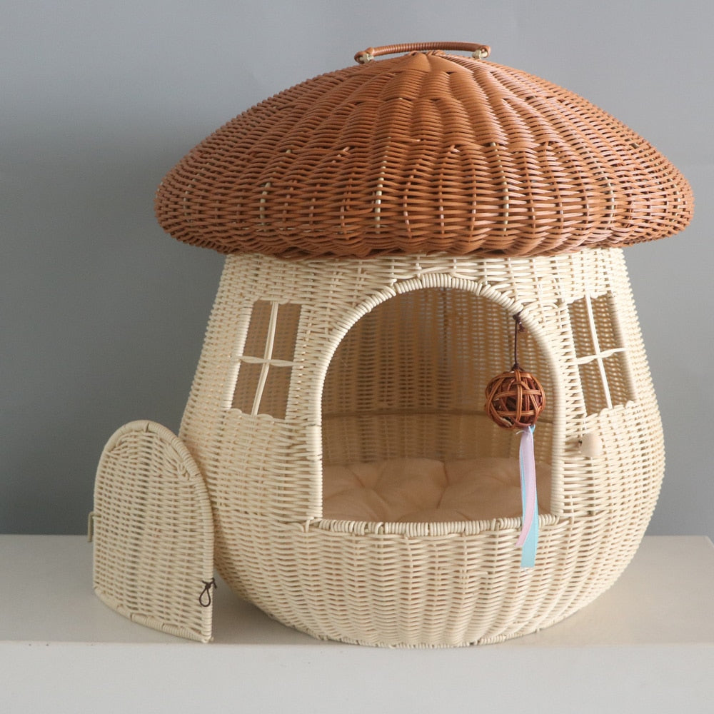 Four Seasons Hand Woven Cat House