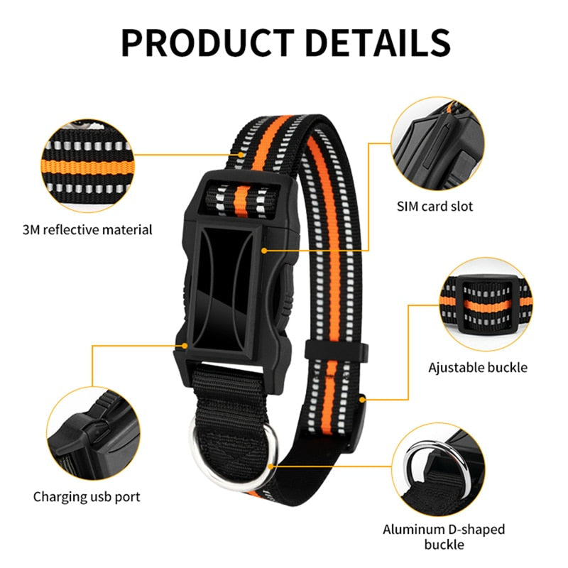 Pet Mini GPS Tracker With Collar